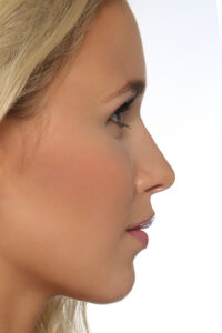 weibliches gesicht profil, schöne schmale lippen